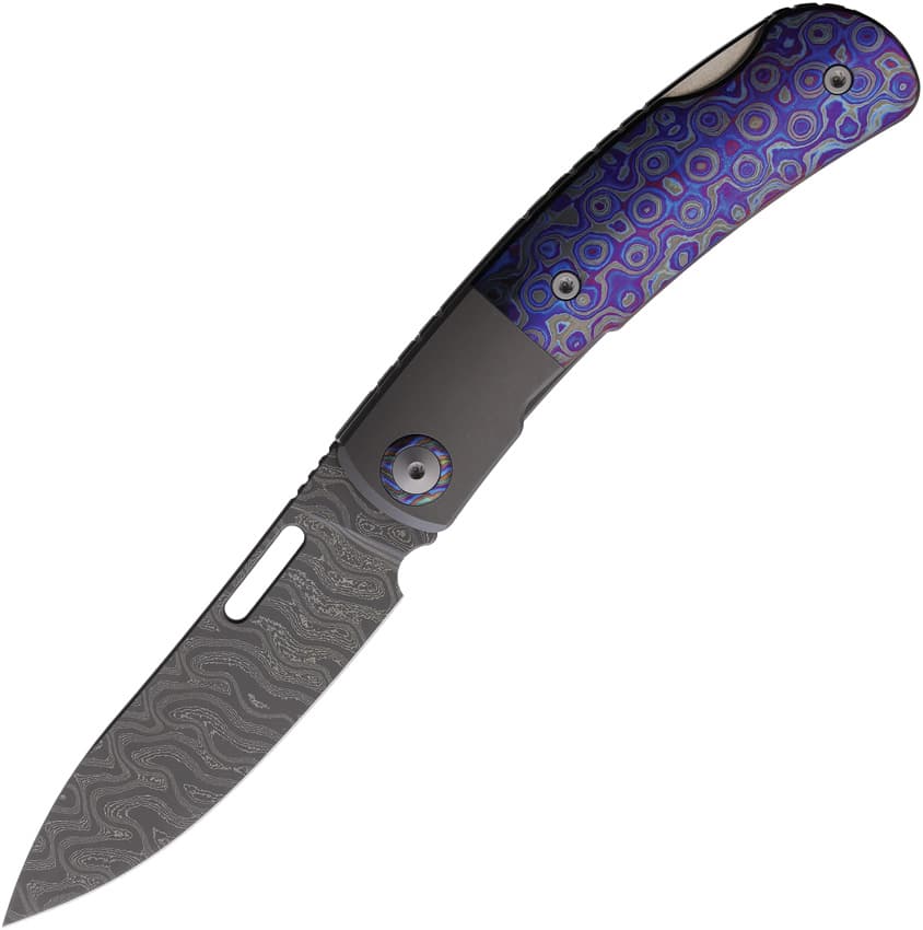 Beetle 2 Lockback Damascus